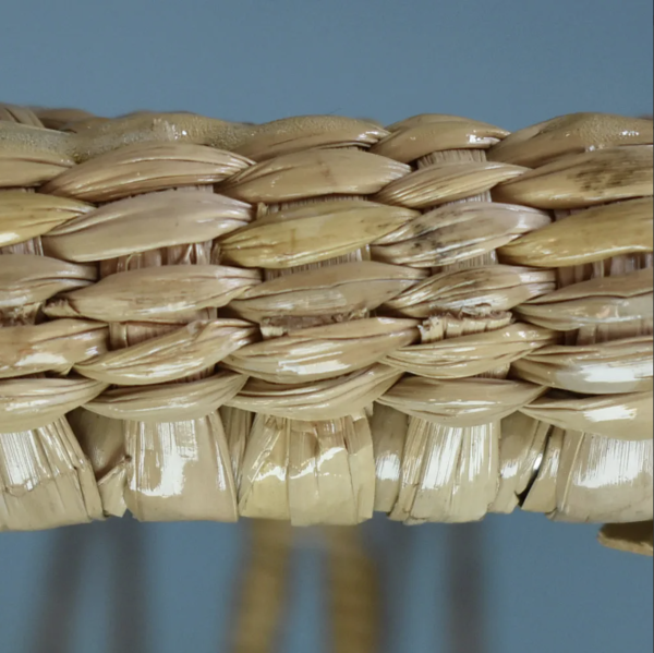 Woven Rattan Round Table by Mario Lopez Torres